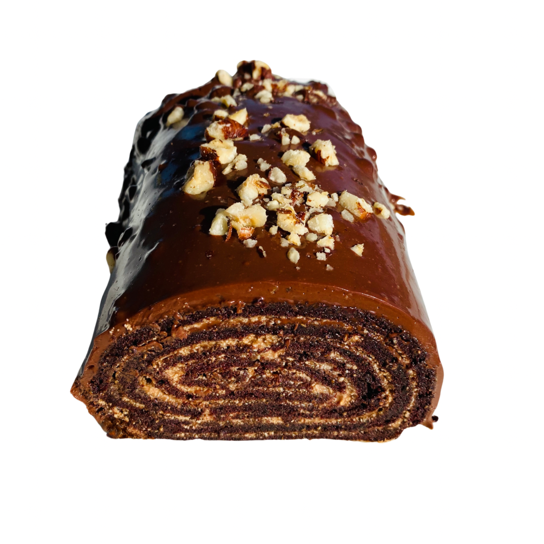 CHOC HAZELNUT SWIRL ROLL