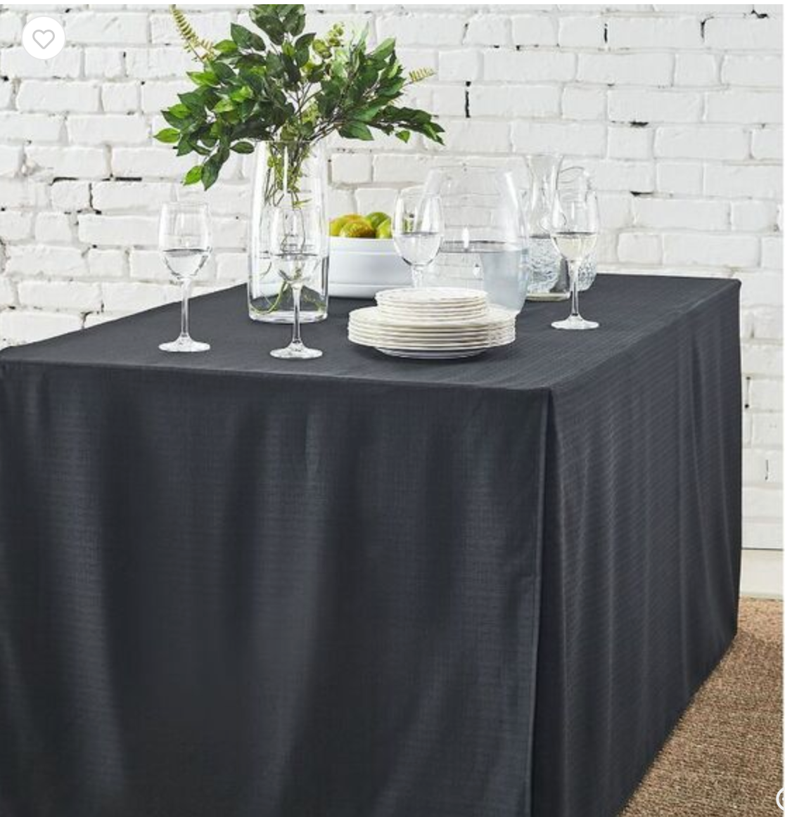 BLACK TABLE CLOTH- NO BRANDING