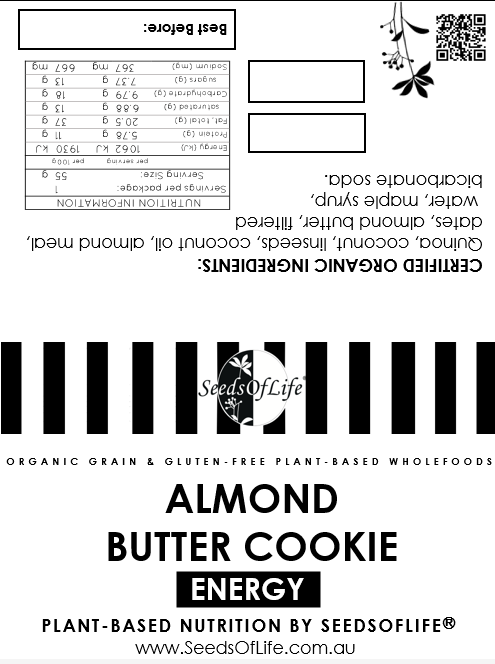 RAW ALMOND BUTTER COOKIE 50g