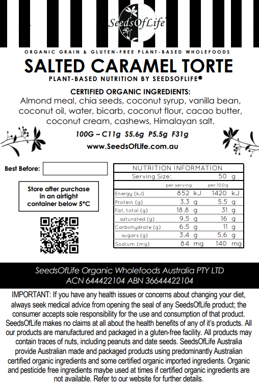 SALTED CARAMEL TORTE 1.2kg