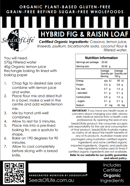 PREMIX HYBRID FIG & RAISIN TOAST